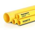 مواسير HDPE نيبروبلاست PE 80 ضغط 3.2 بار قطر خارجي 315 مم سمك 7.7 مم لون أصفر 