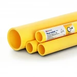 مواسير HDPE نيبروبلاست PE 80 ضغط 3.2 بار قطر خارجي 450 مم سمك 11.0 مم لون أصفر 