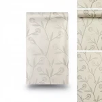 German floral wallpaper, size 10 m x 0.53 m, beige color, model 440331  