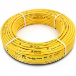 أنابيب HDPE نيبروبلاست PE 80 ضغط 10 بار قطر خارجي 90 مم سمك 6.7 مم لون أصفر 