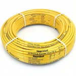 أنابيب HDPE نيبروبلاست PE 80 ضغط 10 بار قطر خارجي 125 مم سمك 9.2 مم لون أصفر 