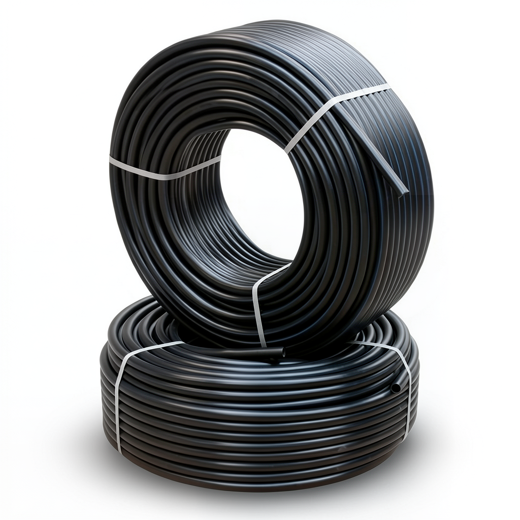 أنابيب HDPE PE 63 ضغط 10 بار قطر 63 مم سمك 5.8 مم لون أسود