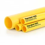 مواسير HDPE نيبروبلاست PE 80 ضغط 3.2 بار قطر خارجي 400 مم سمك 9.8 مم لون أصفر 
