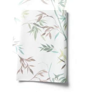 Leaf-patterned Wallpaper 10x0.53 m White, Model 10388-18