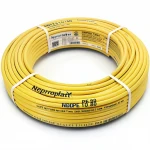 أنابيب HDPE نيبروبلاست PE 80 ضغط 10 بار قطر خارجي 50 مم سمك 3.7 مم لون أصفر 