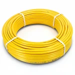 أنابيب HDPE نيبروبلاست PE 80 ضغط 10 بار قطر خارجي 63 مم سمك 4.7 مم لون أصفر 