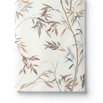 German Wall Covering Leaf-patterned 10 x 0.53 m, Beige