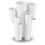 مواسير UPVC ضغط 9 بار قطر خارجي 60.2 مم سمك 2.5 مم لون أبيض