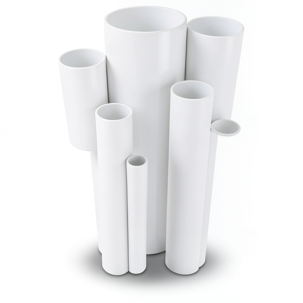 مواسير UPVC ضغط 9 بار قطر خارجي 60.2 مم سمك 2.5 مم لون أبيض