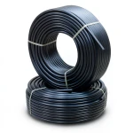 أنابيب HDPE ضغط 10 بار قطر خارجي 125 مم سمك 11.4 مم لون أسود