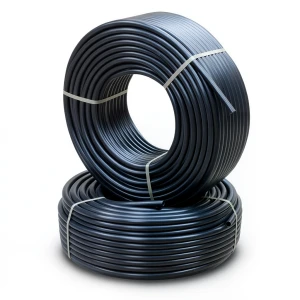 أنابيب HDPE ضغط 10 بار قطر خارجي 125 مم سمك 11.4 مم لون أسود