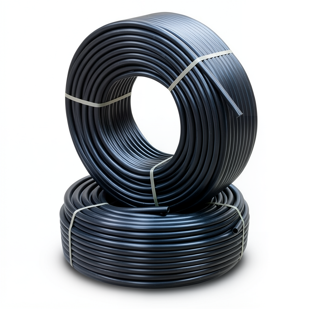 أنابيب HDPE ضغط 10 بار قطر خارجي 125 مم سمك 11.4 مم لون أسود