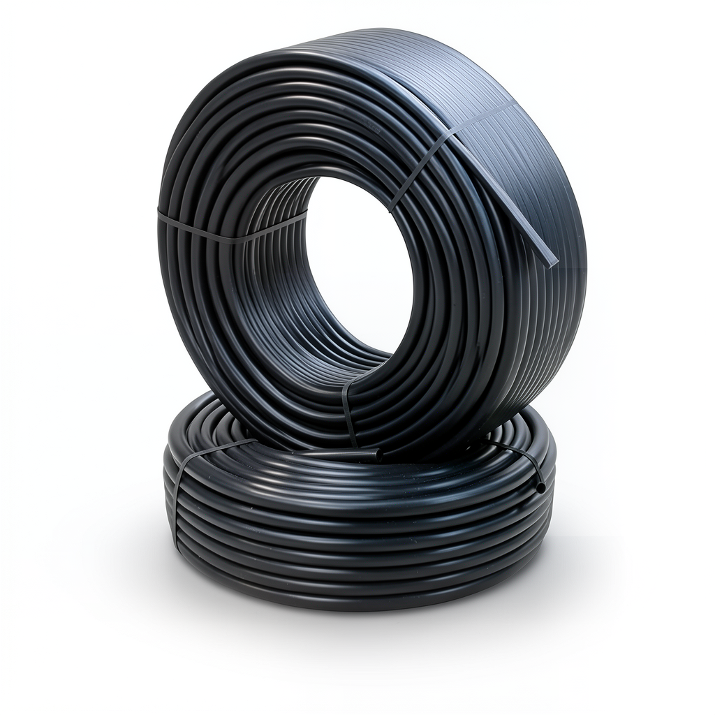 أنابيب HDPE PE 63 ضغط 10 بار قطر خارجي 20 مم سمك 1.9 مم لون أسود