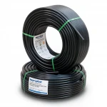 أنابيب HDPE نيبروبلاست PE 80 ضغط 10 بار قطر خارجي 20 مم سمك 1.8 مم لون اسود