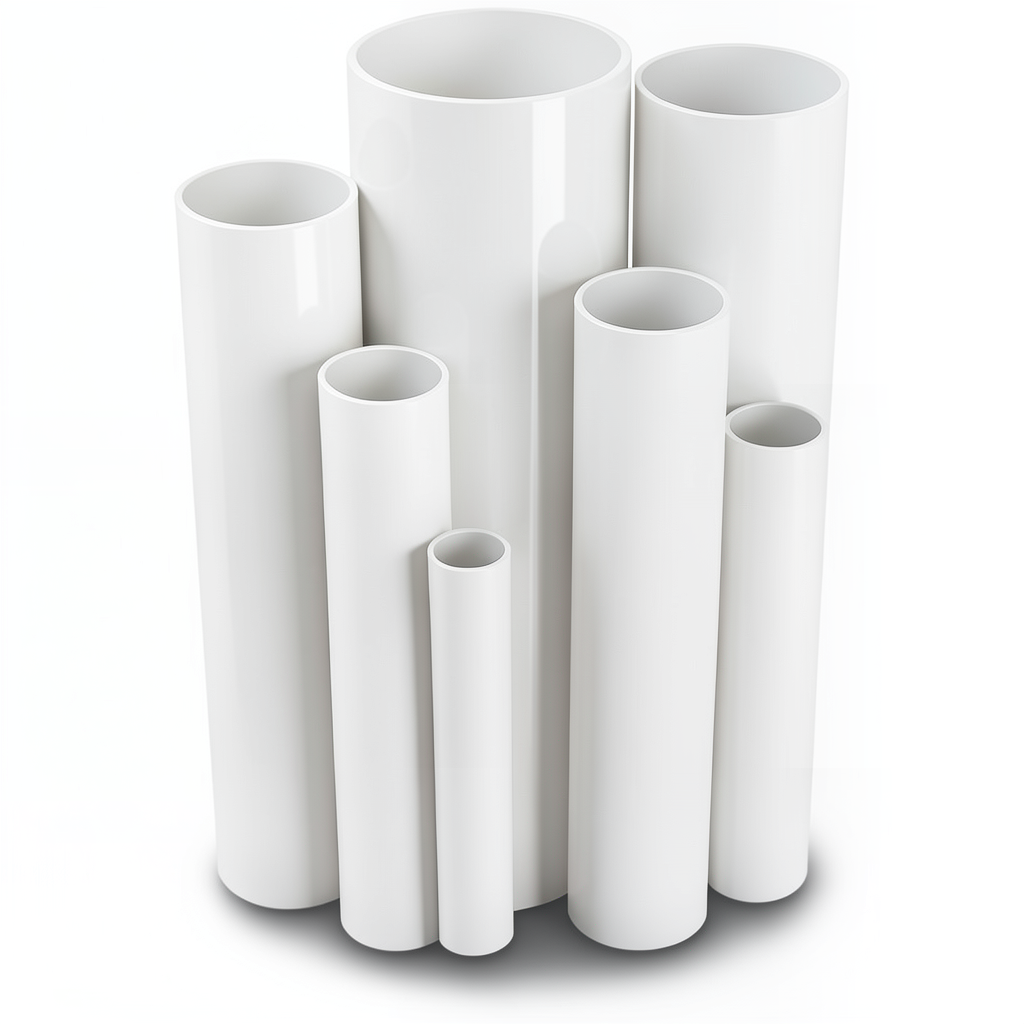 مواسير UPVC ضغط 9 بار قطر خارجي 60.5 مم سمك 3.0 مم لون أبيض