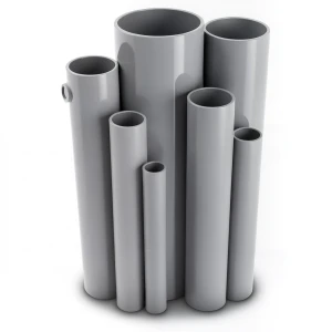 مواسير UPVC مقاس 3 إنش سمك 2.34 مم لون رمادي
