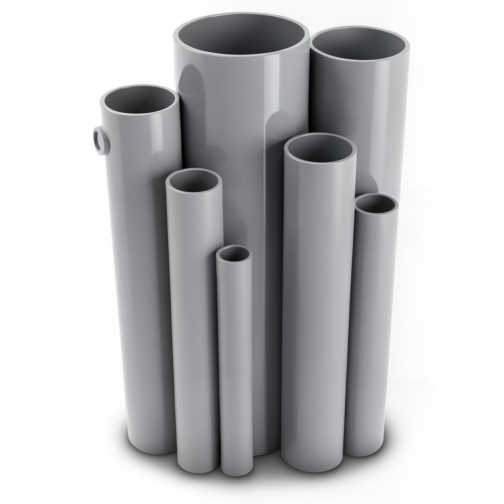 UPVC Pipes Size 3 Inch Thickness 2.34 mm Gray Color