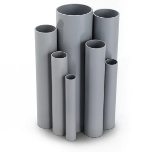 مواسير UPVC مقاس 5 إنش سمك 3.88 مم لون رمادي