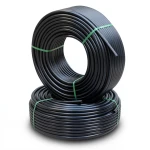 أنابيب HDPE PE 100 ضغط 20 بار قطر خارجي 16 مم سمك 2 مم لون أسود