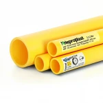 مواسير HDPE نيبروبلاست PE 80 ضغط 3.2 بار قطر خارجي 450 مم سمك 11.0 مم لون أصفر 