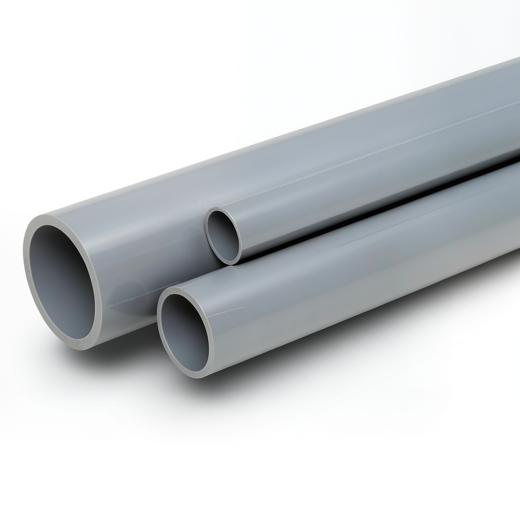 UPVC Pipes National Kham Schedule 80 Size ½ Inch Thickness 3.73 mm Gray