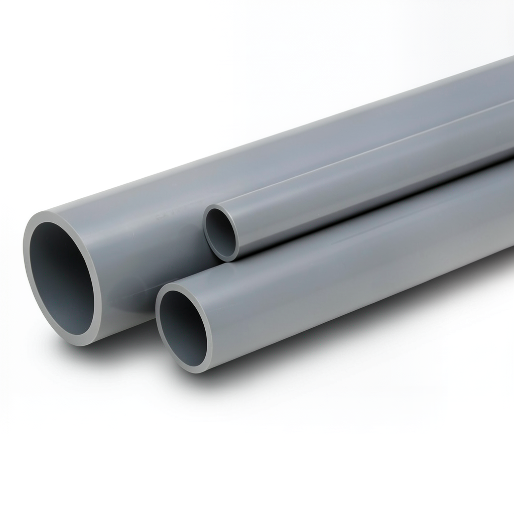 مواسير UPVC الوطني جدول 80 مقاس ¾ إنش سمك 3.91 مم لون رمادي