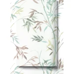 Leaf-patterned Wallpaper 10x0.53 m White, Model 10388-18