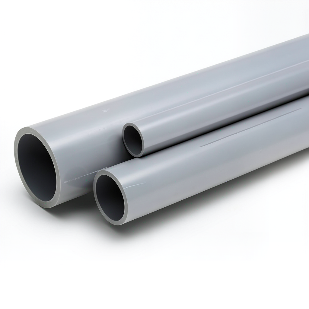 مواسير UPVC مقاس 2 ½ إنش جدول 80 سمك 7.01 مم لون رمادي
