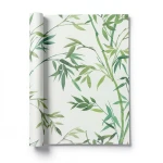 German Wallpaper Leaf-Patterned 10x0.53m Green Color