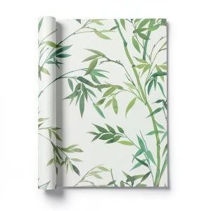 German Wallpaper Leaf-Patterned 10x0.53m Green Color