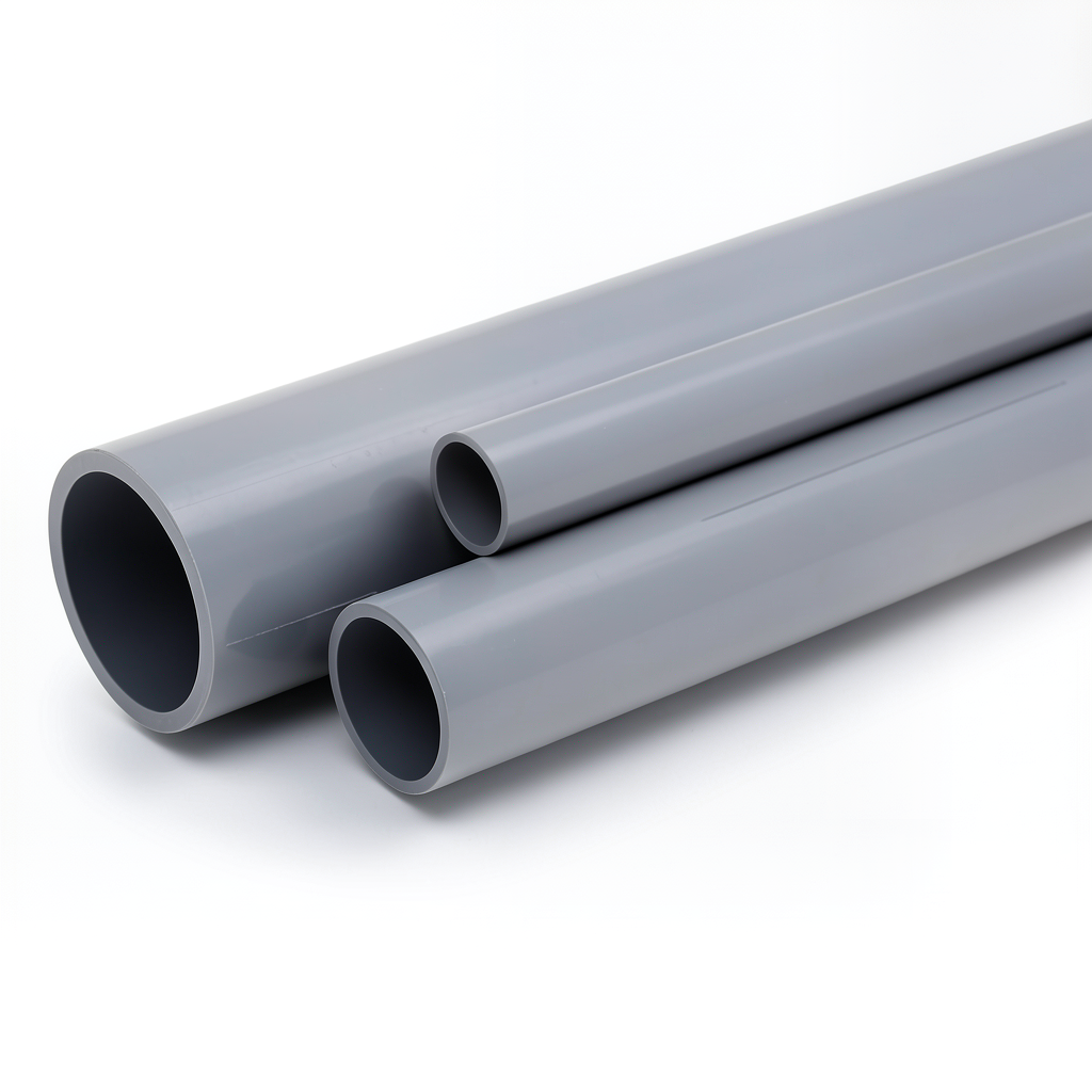 أنابيب UPVC جدول 80 مقاس 6 إنش سمك 10.97 مم لون رمادي