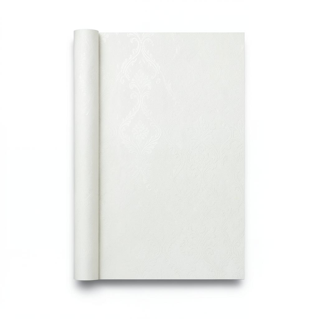 Italian Wallpaper 10m x 0.73m Off White, Model 27073
