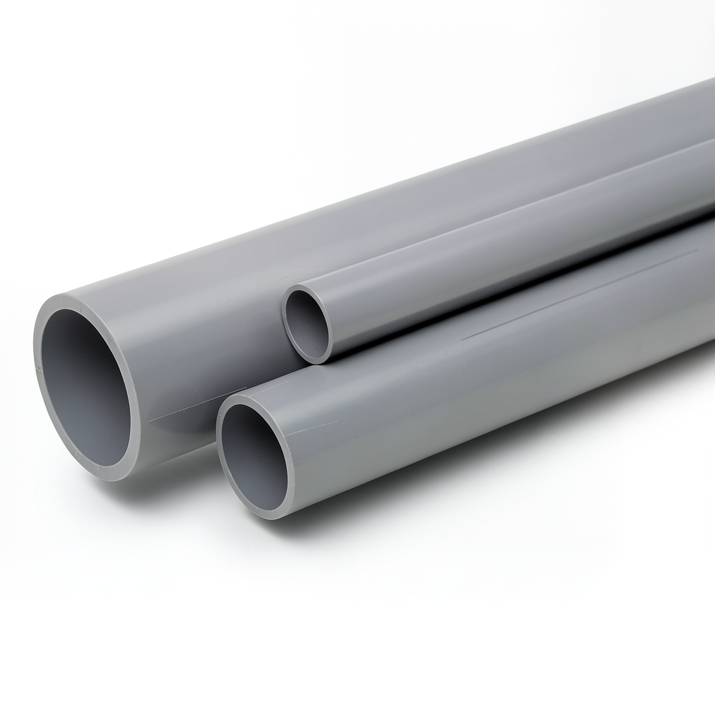 مواسير UPVC الوطني جدول 80 مقاس ½ إنش سمك 3.73 مم لون رمادي