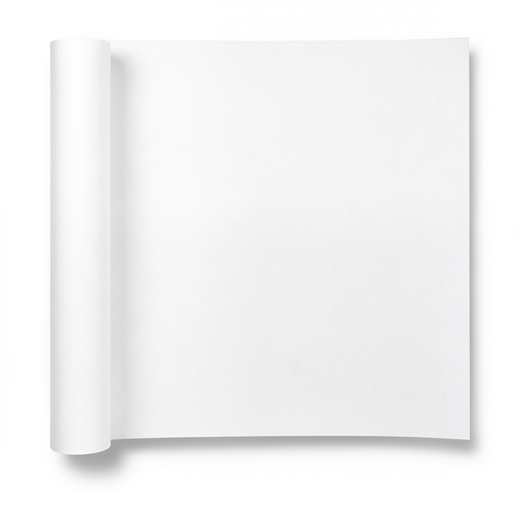 German Wall Decoration Wallpaper 10m x 0.53m White Color