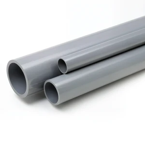 مواسير UPVC جدول 80 مقاس ½ 1 إنش سمك 5.08 مم لون رمادي
