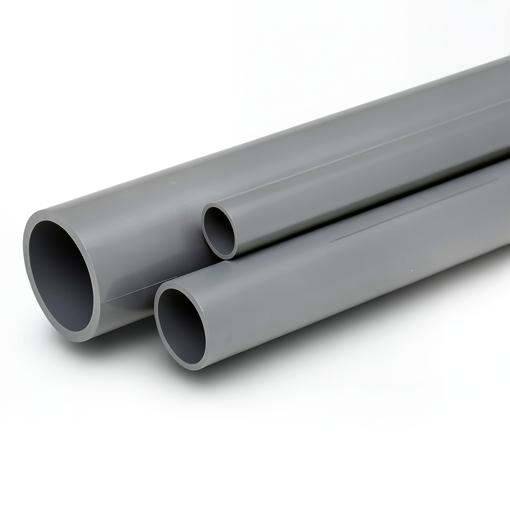UPVC Pipes Schedule 80 Size 2 Inch Thickness 5.54 mm Gray