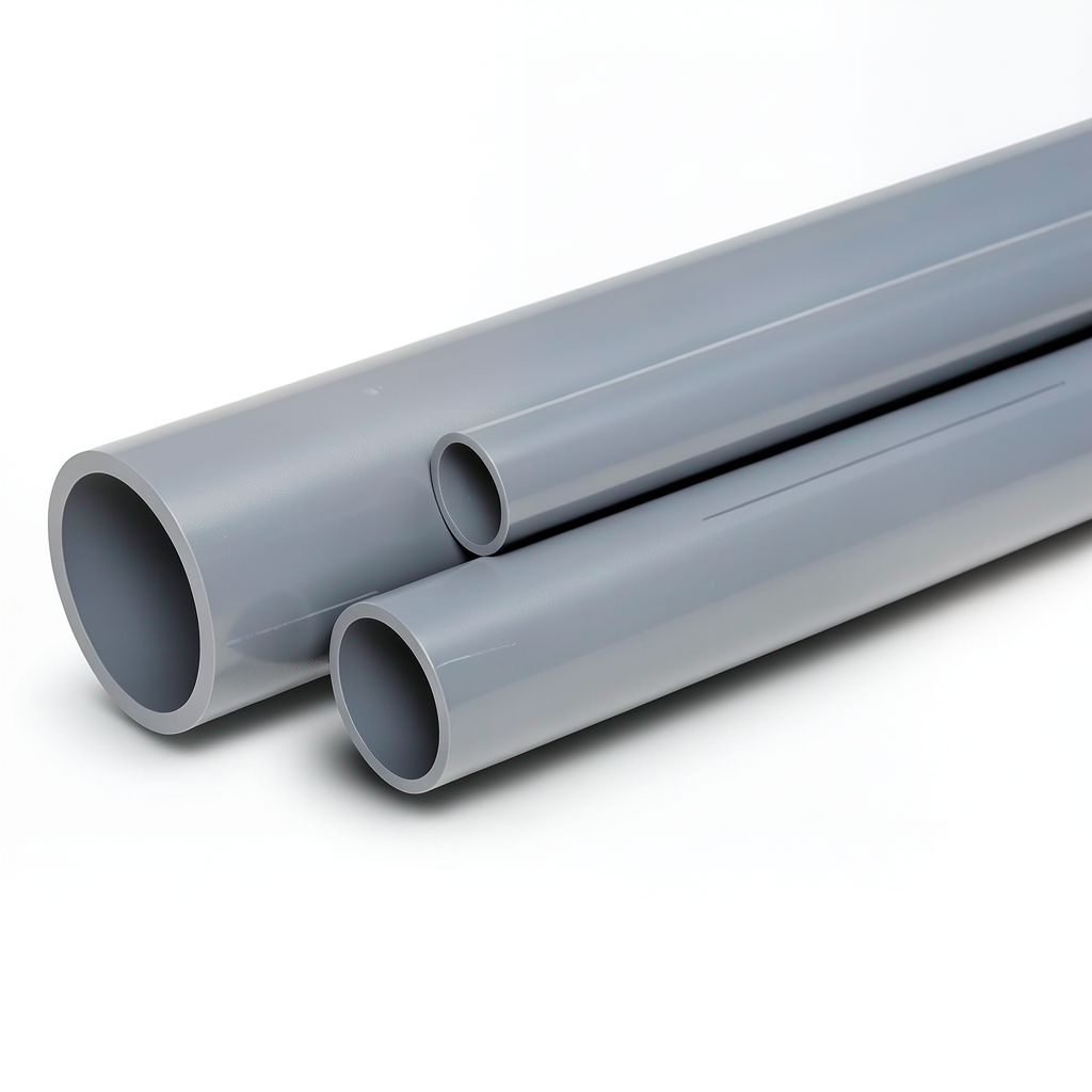 مواسير UPVC مقاس 2 ½ إنش جدول 80 سمك 7.01 مم لون رمادي