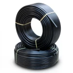 أنابيب HDPE PE 100 ضغط 20 بار قطر خارجي 75 مم سمك 8.4 مم لون أسود