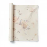 Italian wall covering, pale beige color, length 10 m, width 1.06 m, model 7626