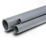 UPVC Pipes Schedule 80 Size 6 Inch Thickness 10.97 mm Gray