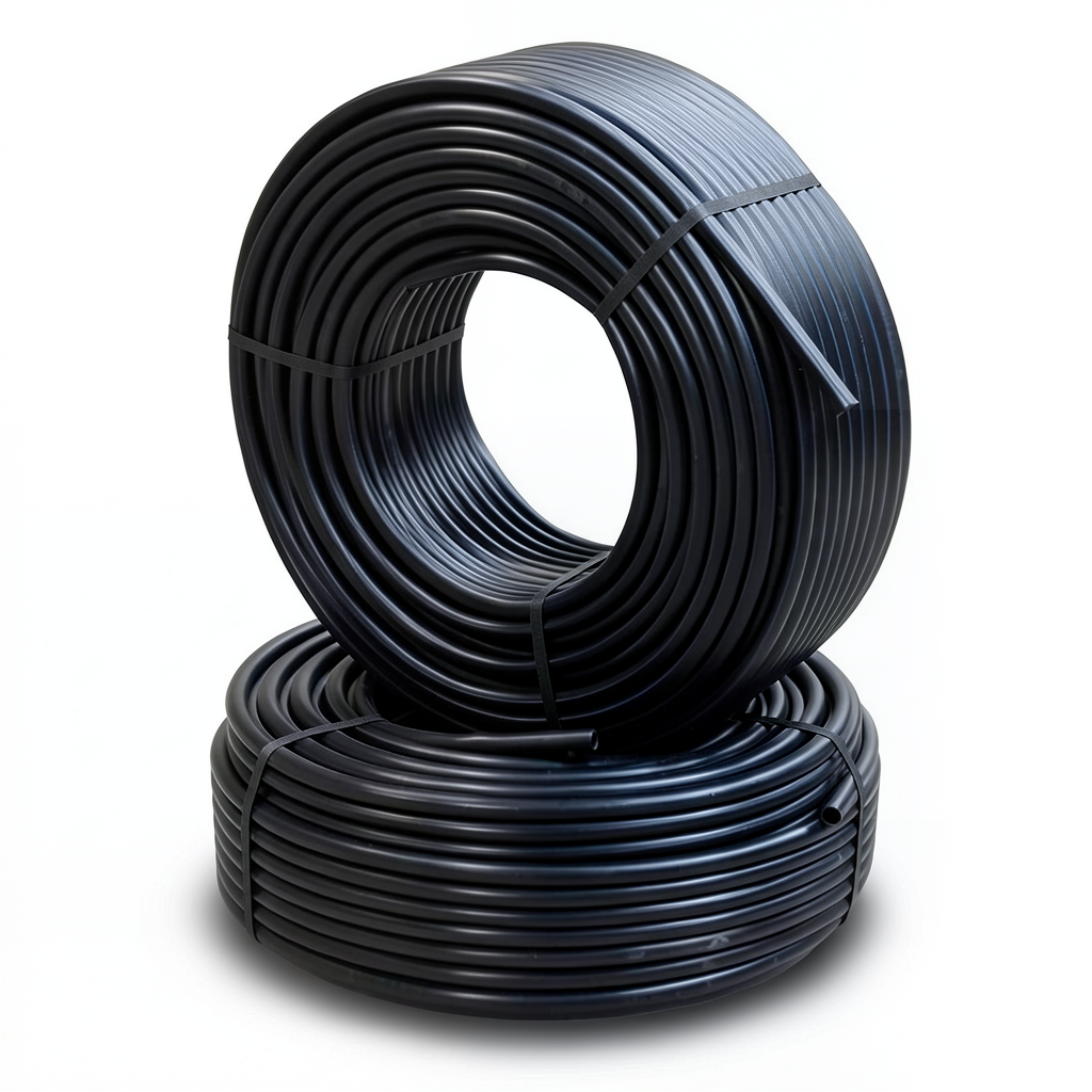 أنابيب HDPE الراجحي PE 80 ضغط 16 بار قطر خارجي 90 مم سمك 10.1 مم لون أسود