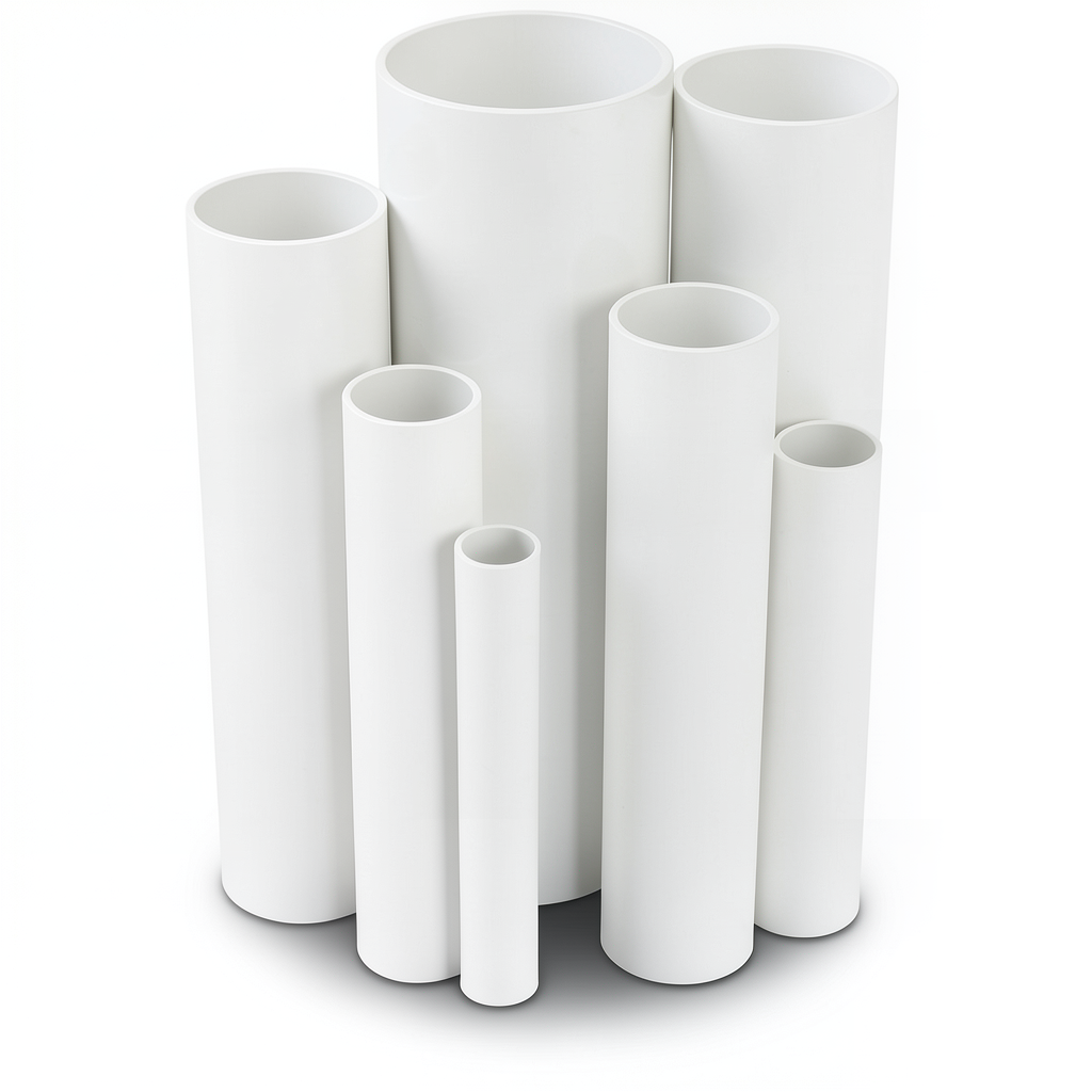 مواسير UPVC ضغط 12 بار قطر خارجي 60.2 مم سمك 3.1 مم لون أبيض