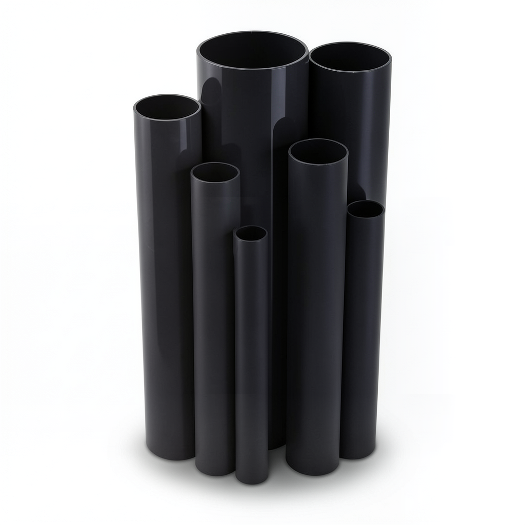 مواسير UPVC ضغط 12 بار قطر خارجي 60.2 مم سمك 3.1 مم لون اسود