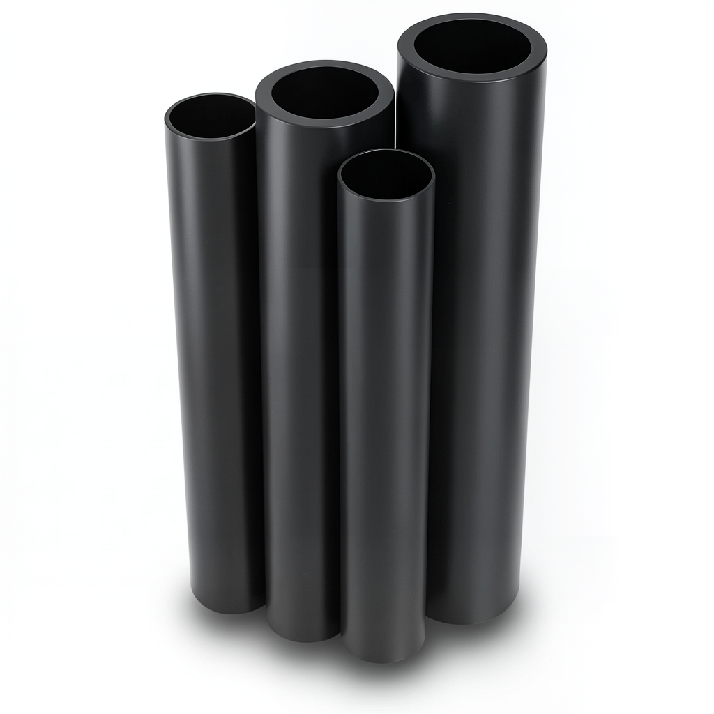مواسير HDPE PE 80 ضغط 16 بار قطر خارجي 140 مم سمك 15.7 مم لون أسود