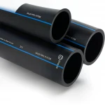 مواسير HDPE  من انظمة الأنابيب PE 100 ضغط 10 بار قطر خارجي 50 مم سمك 3 مم لون اسود