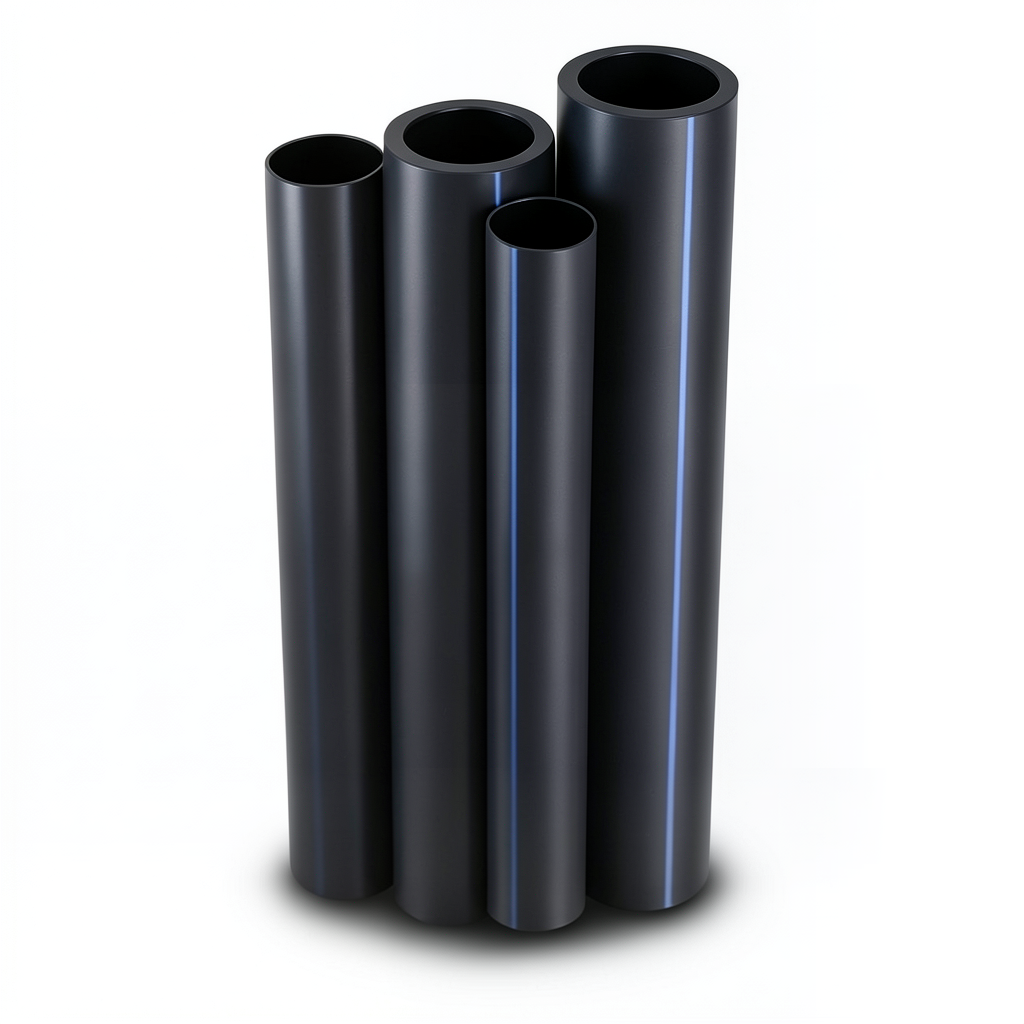 مواسير HDPE PE 100 ضغط 20 بار قطر خارجي 140 مم سمك 15.7 مم لون أسود