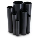مواسير UPVC ضغط 15 بار قطر خارجي 60.2 مم سمك 3.9 مم لون اسود