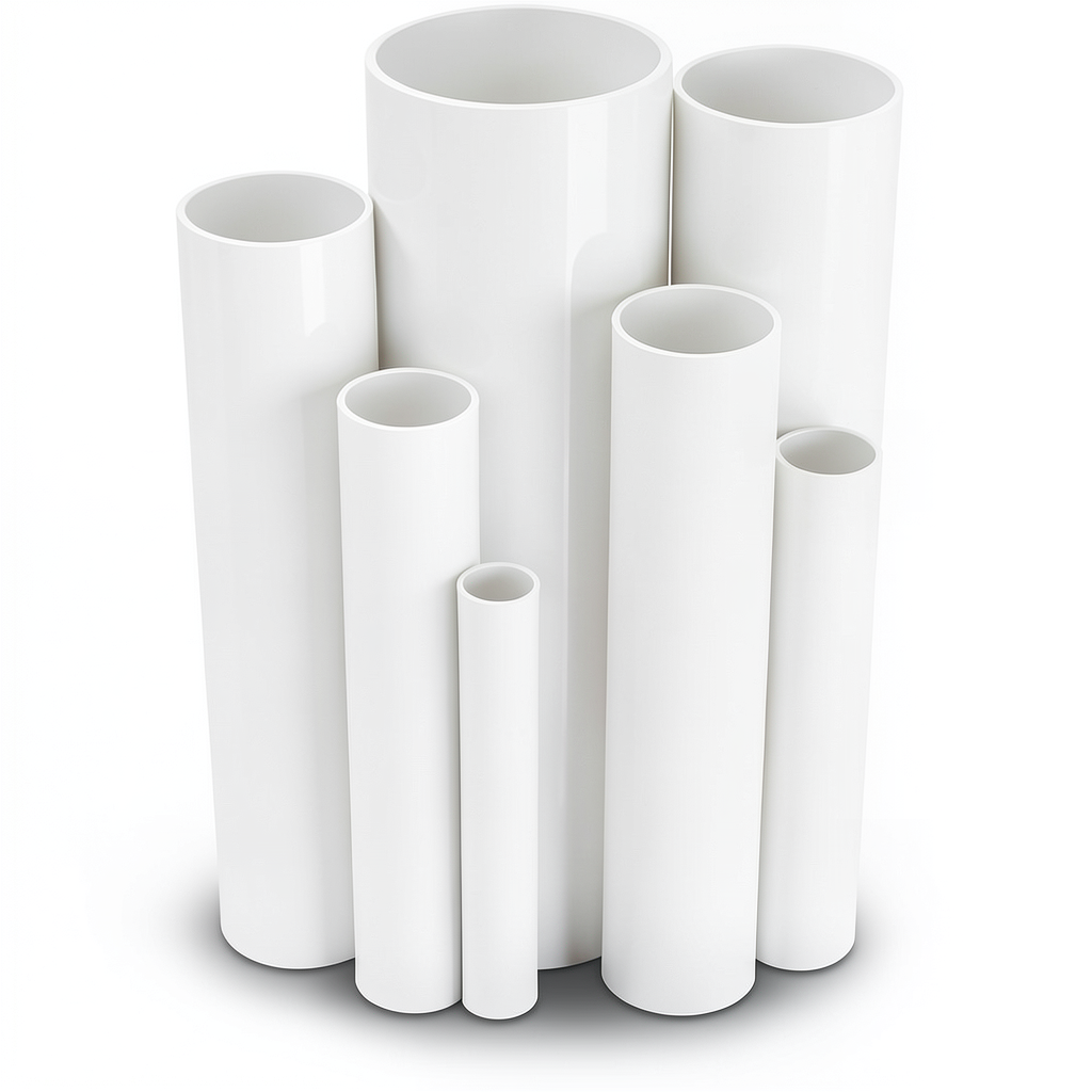 UPVC Pipes 15 Bar Pressure 60.5 mm Diameter 4.5 mm Thickness White