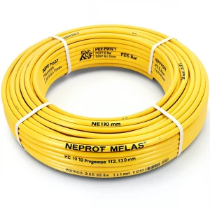 أنابيب HDPE PE 100 ضغط 12.5 بار قطر 110 مم سمك 8.1 مم لون أصفر | نيبروبلاست