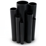 مواسير UPVC ضغط 12 بار قطر خارجي 48.1 مم سمك 2.5 مم لون اسود